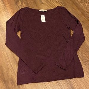 Loft Lace Detail Top